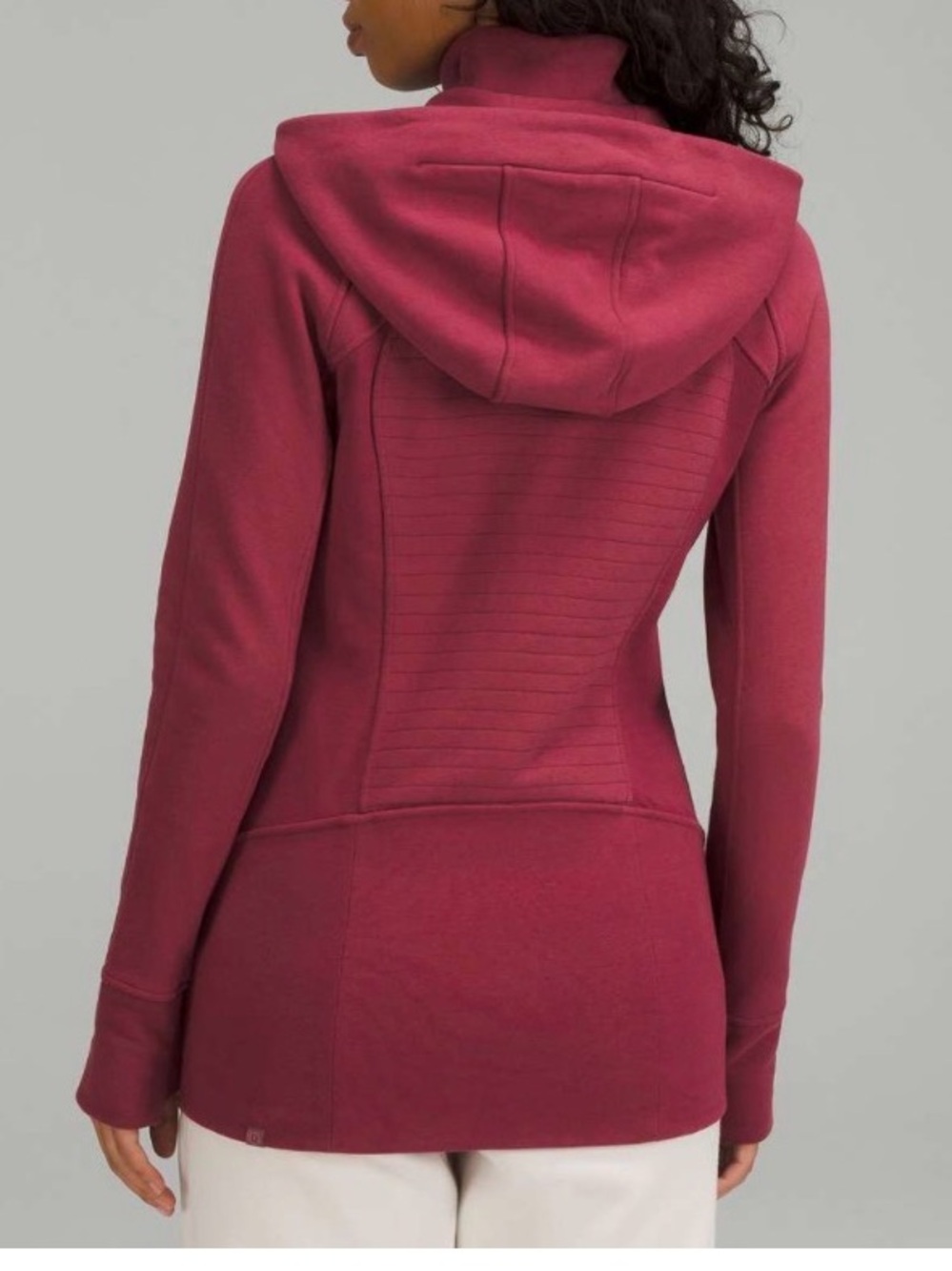Lululemon sz 6 Radiant Hoodie Jacket Mulled Wine fitted comfy cozy sweatshirt